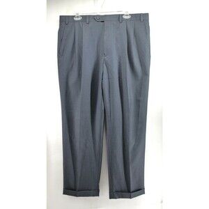 Lauren Ralph Lauren Dress Pants Mens 38 x 30 Charcoal Double Pleat Front‎ NEW